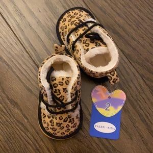 Cheetah baby shoes